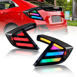 Honda Civic Hatchback 16 - 21 Smoked Tail lights - Pair (Left+Right) - PrismBeamHonda Civic Hatchback 16 - 21 Smoked Tail lights - Pair (Left+Right)HondaPrismBeamPrismBeamRGBHonda civic Tail lights different RGB effect and looks in a car