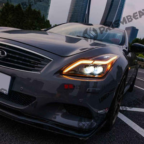 Suitable for Infiniti G37 flame logo customizable 08-15 headlights