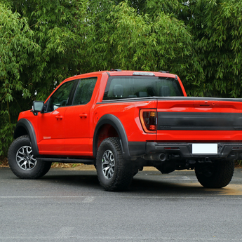 Ford F150 Tail lights color effect in a car