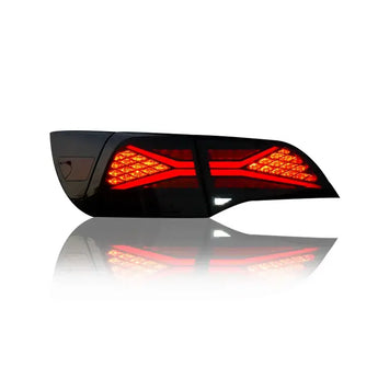 Tesla rgb and led tail lights  on effect