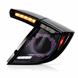16-21 Honda Civic 10th Hatchback LED Tail Lights Set With Digital