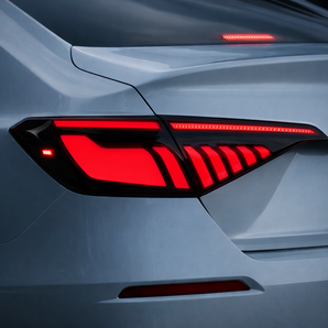 22-26 Honda 11th Civic Sedan LED Tail lights Set With Smoked Red
