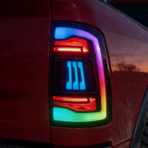 09-18 Dodge Ram 1500 2500 3500 LED Tail Lights Set With RGB