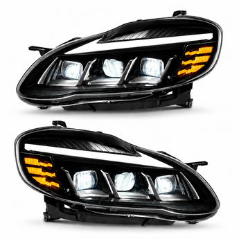 2003-2008 Toyota Corolla LED Triple Projector Headlights - H-COR03