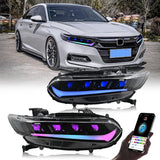 PrismBeam 2018-2022 Honda Accord 10th Sedan RGB / Demon Eye LED Projector Headlights Set