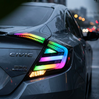 PrismBeam 2016-2021 Honda Civic 10th Sedan RGB LED Tail Lights Set