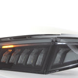 PrismBeam 2023-2025 Honda Civic 11th Hatchback Smoked LED Tail Lights Set With Tailgate