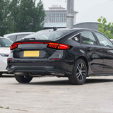 PrismBeam 2023-2025 Honda Civic 11th Hatchback Smoked LED Tail Lights Set With Tailgate