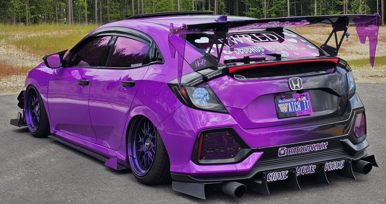 PrismBeam Honda civic hatchback 16 - 21 RGB Tail lights (digitization) - Pair (Left+Right)