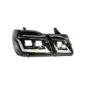 PrismBeam 2003-2007 Lexus LX470 Smoked LED Projector Headlights Set