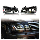 PrismBeam 2003-2007 Lexus LX470 Smoked LED Projector Headlights Set