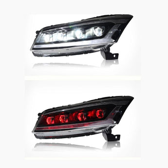 Honda Accord 8th Generation Headlights white light and red light