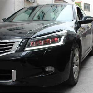 Honda Accord 8th Generation headlights red color on