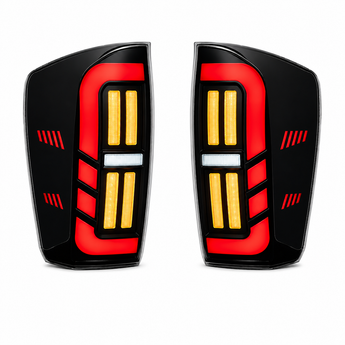 2016-2023 Toyota Tacoma Warrior Armor smoked red LED tail lights product view