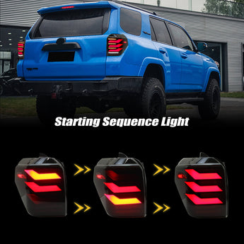PrismBeam 2010-2024 Toyota 4runner Smoked LED Tail Lights Set