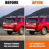 PrismBeam 2010-2024 Toyota 4runner Smoked LED Tail Lights Set