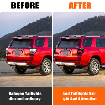 PrismBeam 2010-2024 Toyota 4runner Smoked LED Tail Lights Set