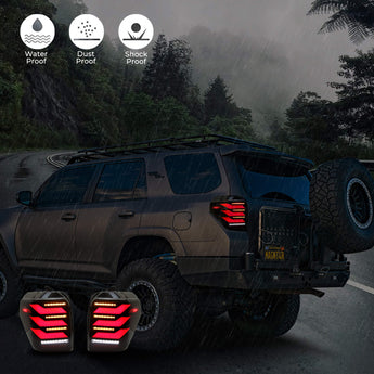 PrismBeam 2010-2024 Toyota 4runner Smoked LED Tail Lights Set