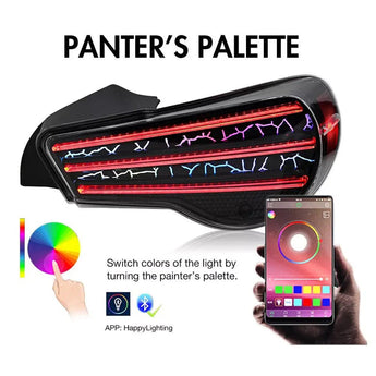 PrismBeamToyota GT86 BRZ FRS 2012 - 2020 Digital Tail Lights - Pair (Left+Right)
