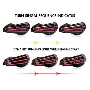 PrismBeamToyota GT86 BRZ FRS 2012 - 2020 Digital Tail Lights - Pair (Left+Right)