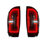 PrismBeam 2016-2022 Toyota Tacoma Smoked LED Tail Lights Set