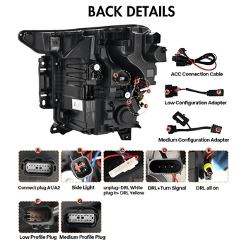 Ford F150 21 - 24 LED Headlights - Pair (Left+Right) - PrismBeamFord F150 21 - 24 LED Headlights - Pair (Left+Right)FordPrismBeamPrismBeam811-HMFord F150 21 - 24 LED Headlights - Pair (Left+Right)
