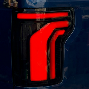 15-20 Ford F150 2015-2020 LED Projector Tail Lights Set With Smoked White