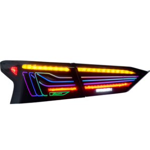PrismBeam 2019-2024 Nissan Altima Smoked Pair Laser Engraved LED Tail Lights