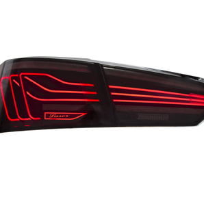 PrismBeam 2019-2024 Nissan Altima Smoked Pair Laser Engraved LED Tail Lights