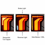 LED Tail Light Features Diagram - Corrected