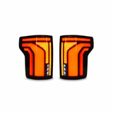 LED Tail Lights on White Background