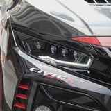 Honda civic rotaing 16-22 headlights video showing its light effect and rotating diamonds