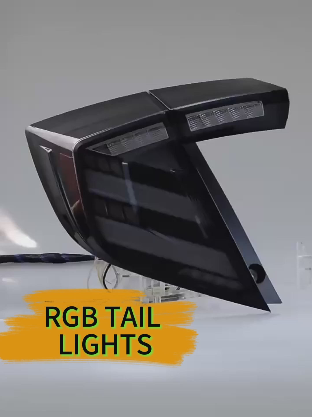 honda civic hatchback rgb tail lights video