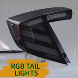 honda civic hatchback rgb tail lights video