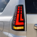 2003-2009 Lexus GX470 Smoked Red LED Tail Lights Assembly With Sequential Turn Signal