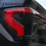 how prismbeam Ford F150 2009-2014 tail lights with Tailgate Light Bar looks on the car