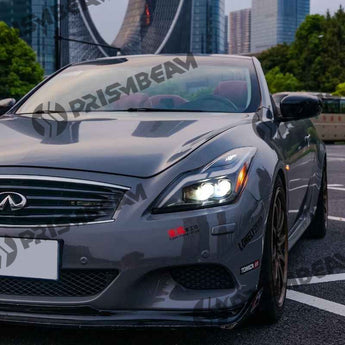 Infiniti G37 customizable flame logo LED headlights (right headlight display)